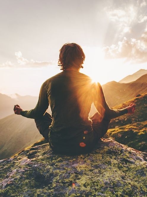 Meditate at sunset